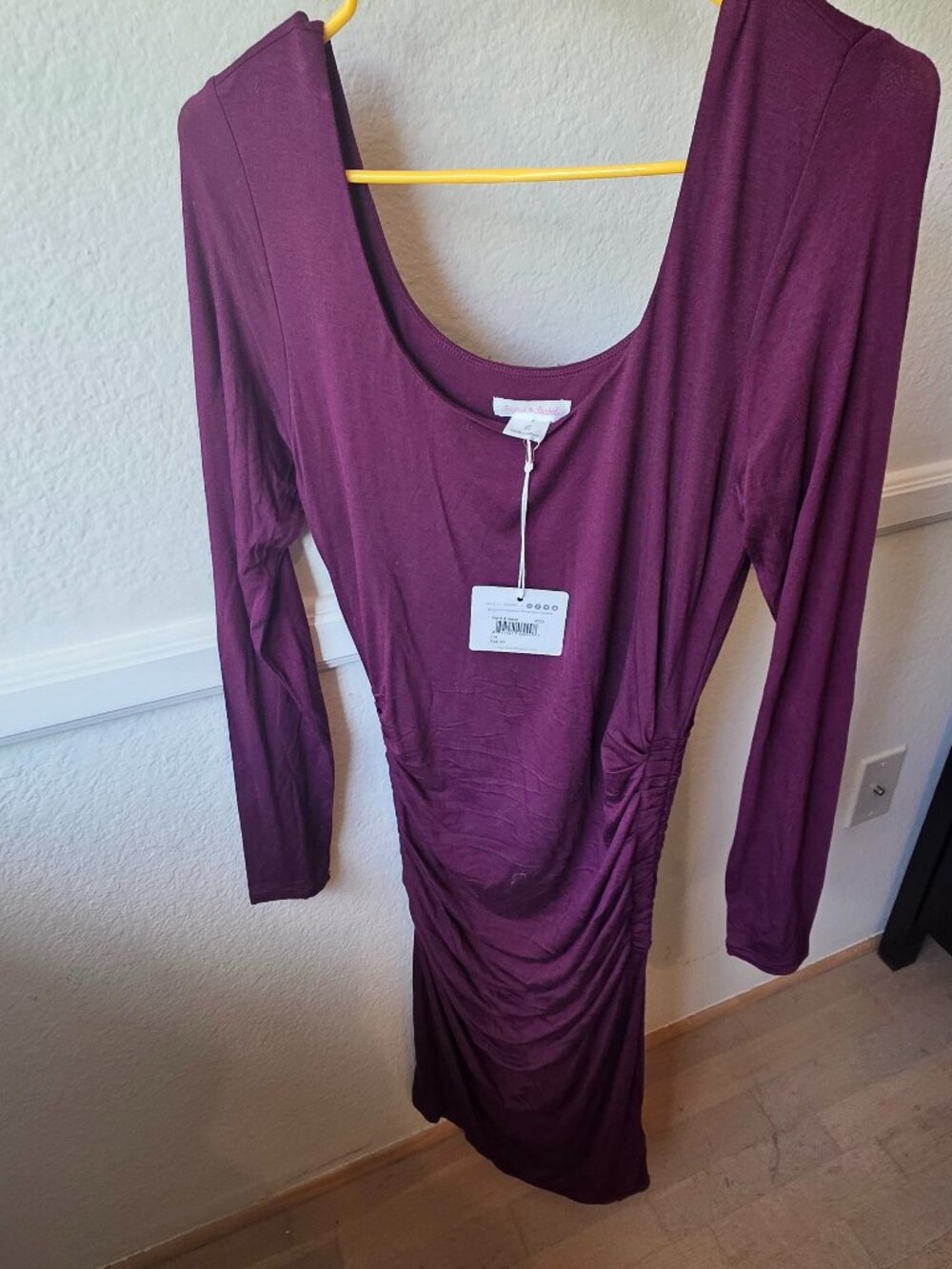 Ingrid & Isabel Fig Bodycon Maternity Dress XS NWT